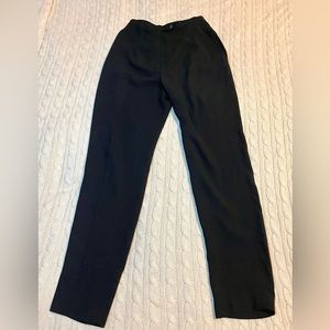 Harve Benard high waisted size 2 petite short Plain Black trousers office